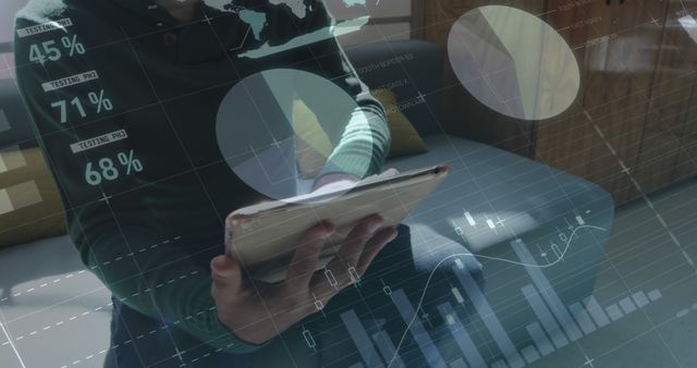 Businessman Analyzing Financial Data on Tablet - Download Free Stock Images Pikwizard.com