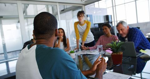 Team Building Meeting in Modern Office with Diverse Professionals - Download Free Stock Images Pikwizard.com
