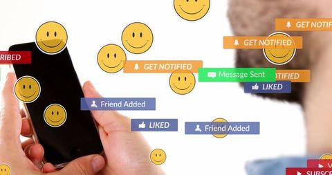 Social Media Engagement with Overlapping Notifications