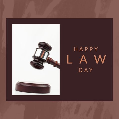 Celebration of Law Day with Gavel Emblem - Download Free Stock Templates Pikwizard.com