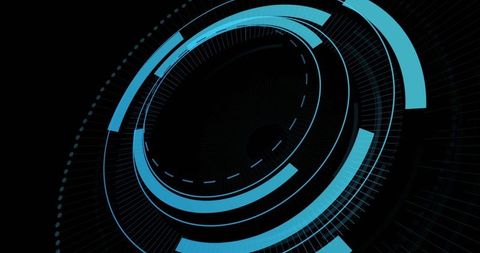 Futuristic Holographic Interface Digital Concept