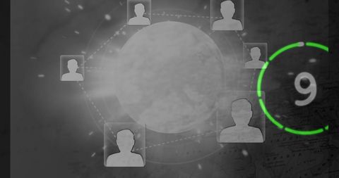 Technology Countdown Overlay with User Avatars - Download Free Stock Images Pikwizard.com