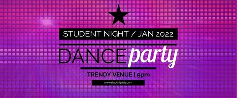 Vibrant Dance Party Flyer with Dynamic Purple Grid Background - Download Free Stock Templates Pikwizard.com