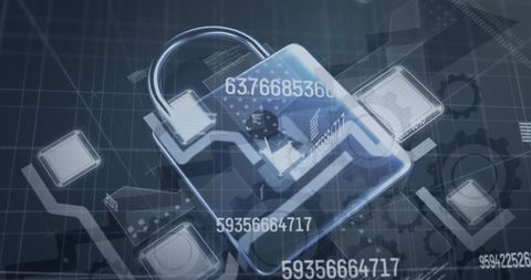 Digital Padlock Representing Data Security Technology - Download Free Stock Images Pikwizard.com