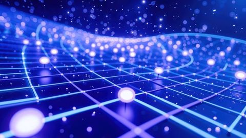 futuristic grid illustration with glowing network nodes - Download Free Stock Images Pikwizard.com