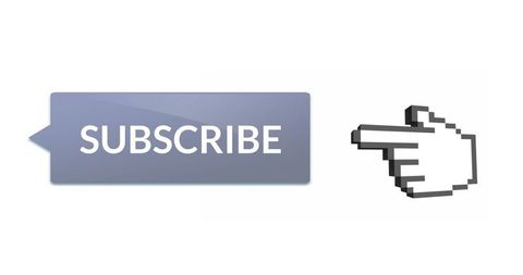 Pixelated Cursor Pointing at Subscribe Button - Download Free Stock Images Pikwizard.com