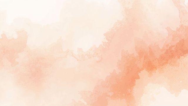 Peach coral watercolor wash background with soft painterly texture