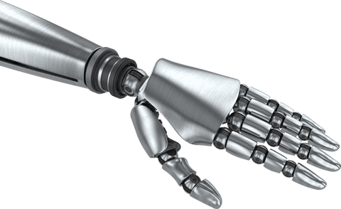 Close-Up of Futuristic Transparent Metallic Robotic Hand - Download Free Stock Videos Pikwizard.com