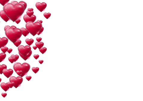 falling red hearts cascade on transparent background - Download Free Stock Videos Pikwizard.com