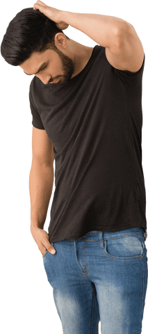 Casual Hands in Pocket Guy on Transparent Background