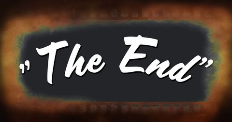Vintage Film Reel Ending with Classic The End Message - Download Free Stock Images Pikwizard.com
