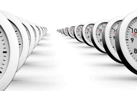 infinite rows of clocks on transparent surface symbolizing time concept - Download Free Stock Videos Pikwizard.com