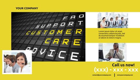 Professional Customer Support Service Promotion - Download Free Stock Templates Pikwizard.com
