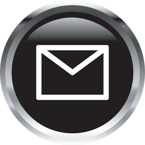 shiny black button with envelope symbol on transparent background - Download Free Stock Videos Pikwizard.com