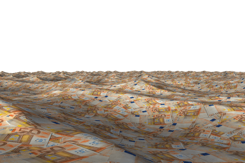 transparent waves of euro currency covering surface - Download Free Stock Videos Pikwizard.com