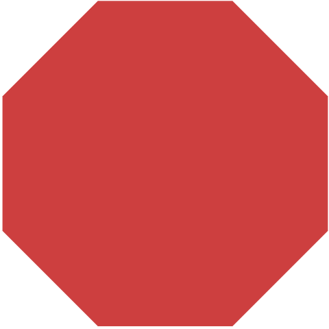 red abstract octagonal shape on transparent background - Download Free Stock Videos Pikwizard.com