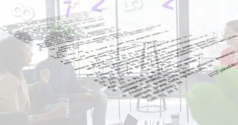 Creative Business Meeting in High-Tech Office Environment