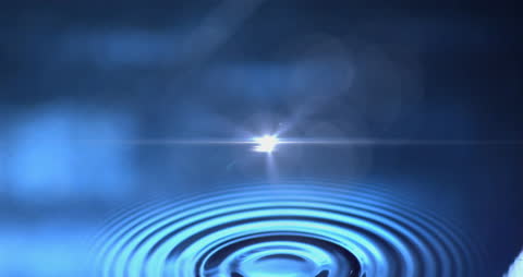 Serene Water Ripple with Light Reflection Effect