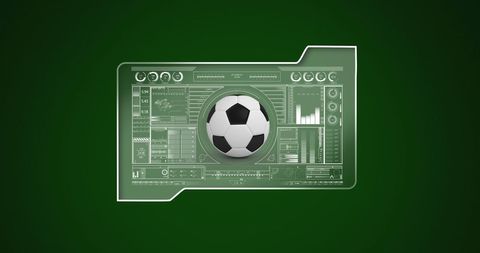 Futuristic Football Data Analytics Interface