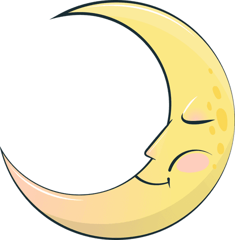 transparent dreamy crescent moon with blush reflection - Download Free Stock Videos Pikwizard.com