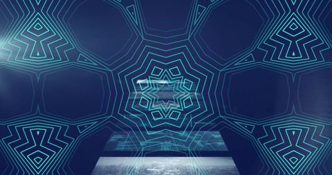 Futuristic Digital Interface with Geometric Patterns and Data Overlays - Download Free Stock Images Pikwizard.com
