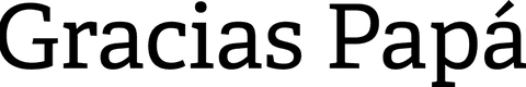 Gracias papa text on transparent background for family celebrations
