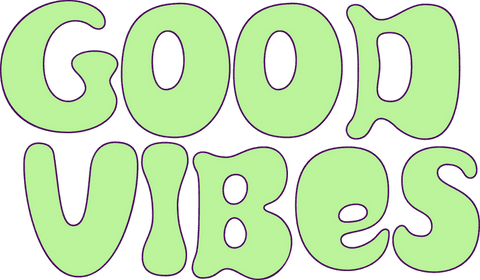 Playful Retro GOOD VIBES Text Translucent Backdrop - Download Free Stock Videos Pikwizard.com
