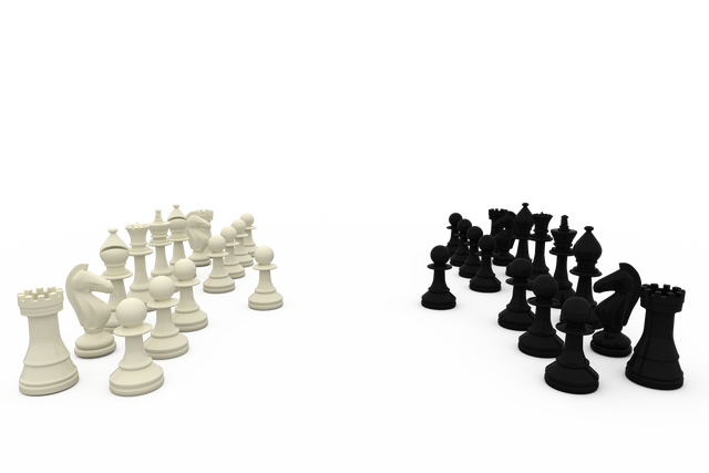 Transparent Background Black and White Chess Pieces for Strategy and Game Concept - Download Free Stock Videos Pikwizard.com