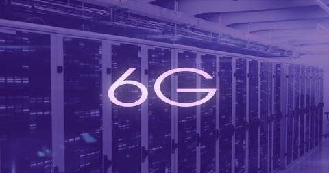 Violet Server Room with 6G Communication Concept - Download Free Stock Images Pikwizard.com