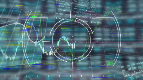 Animated Display of Stock Market Data and Financial Figures