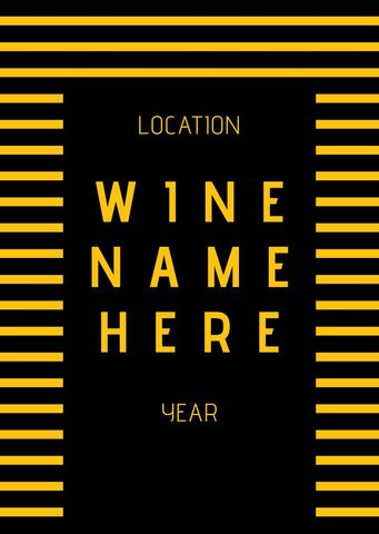 Luxury Wine Label Template with Bold Typography - Download Free Stock Templates Pikwizard.com