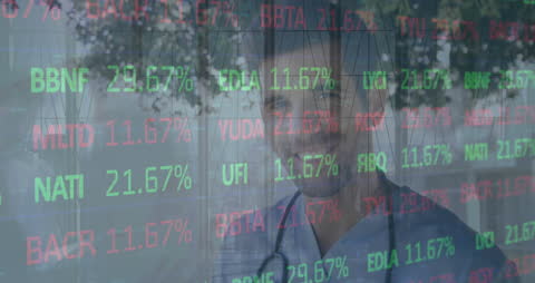 Financial Data Overlay on Person with Device Communication