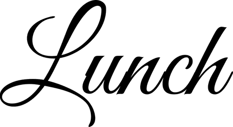 stylish black text 'lunch' on transparent background - Download Free Stock Videos Pikwizard.com