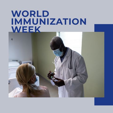 Doctor Discussing Vaccination for World Immunization Week - Download Free Stock Templates Pikwizard.com
