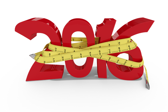 Transparent 2016 with Tape Measure Illustration on Dieting and Healthy Living - Download Free Stock Videos Pikwizard.com