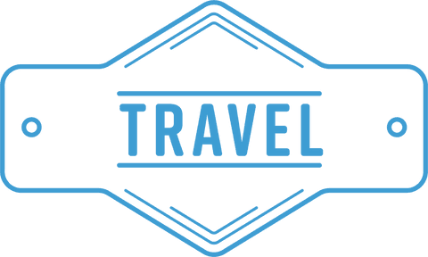 Transparent Vector Travel Label in Blue - Download Free Stock Videos Pikwizard.com