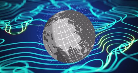 Global Network and Data Interaction Illustration - Download Free Stock Images Pikwizard.com