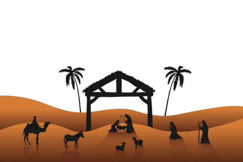 nativity scene transparent vector illustration christmas background - Download Free Stock Videos Pikwizard.com