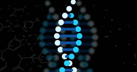 rotating dna strand with digital data elements - Download Free Stock Images Pikwizard.com