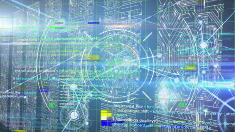Futuristic Network of Digital Connections and Circuit Interface