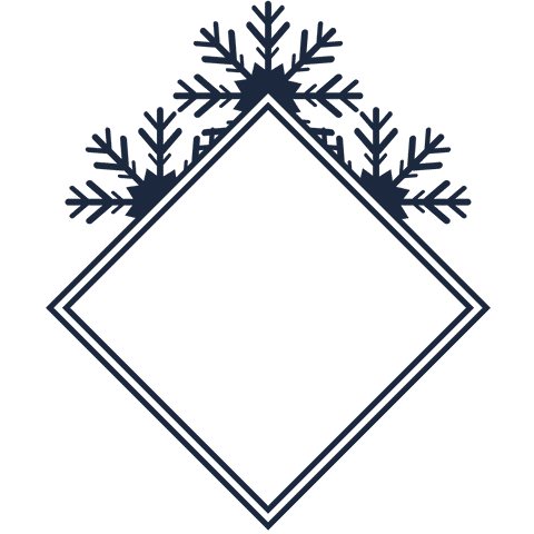 Diamond Frame with Snowflakes on Transparent Background - Download Free Stock Videos Pikwizard.com