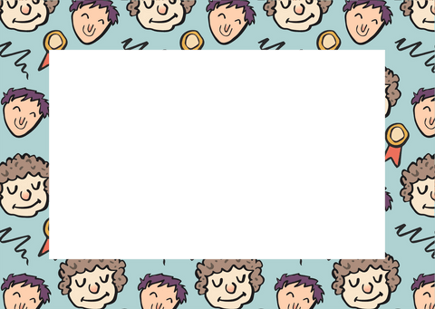 transparent colored frame with doodle faces and copy space - Download Free Stock Videos Pikwizard.com