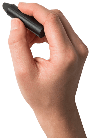 Transparent Hand Holding Black Crayon with Fingertip Detail - Download Free Stock Videos Pikwizard.com