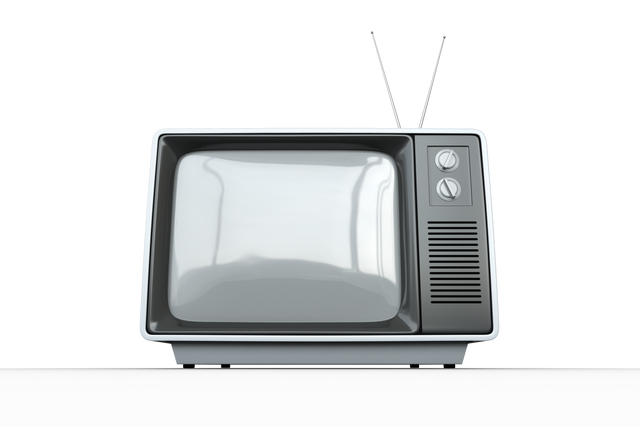 PNG Illustration of Retro TV on Transparent Background - Download Free Stock Videos Pikwizard.com