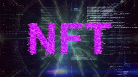 Creative Animation Symbolizing NFT Digital Technology