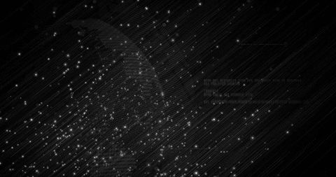 Futuristic digital wireframe head in virtual cyberspace