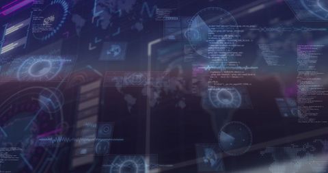 Futuristic Digital Interface with Code and Data Visualization - Download Free Stock Images Pikwizard.com