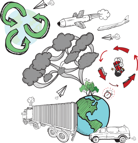 transparent vector transport and ecology concepts with delivery icons - Download Free Stock Videos Pikwizard.com