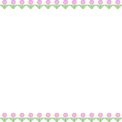 colorful pixel art floral border on transparent backdrop - Download Free Stock Videos Pikwizard.com