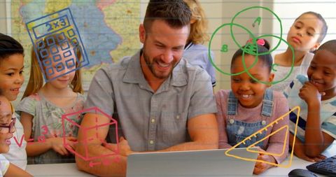 Teacher Guiding Diverse Students in Interactive Learning with Math Concepts